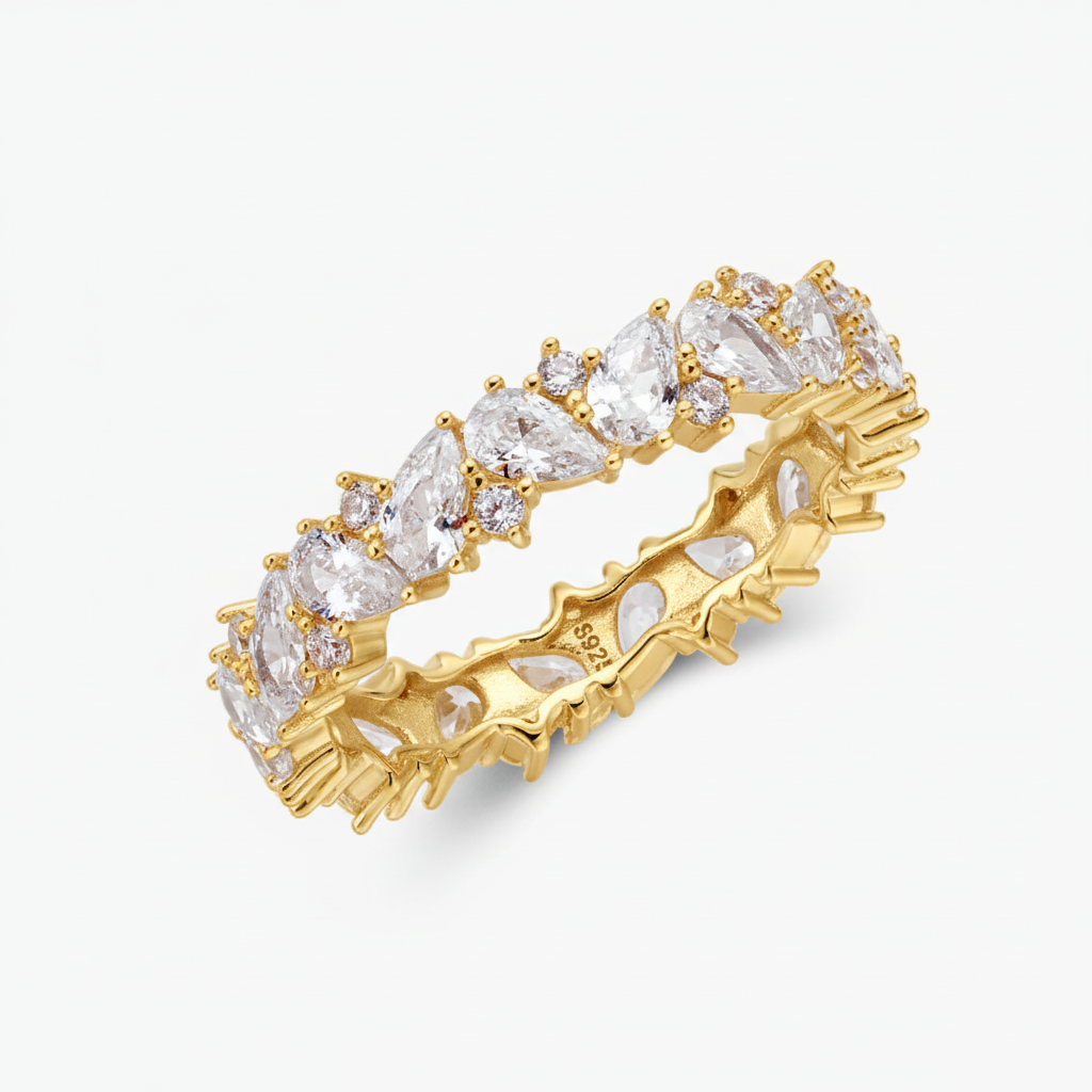 Gold Mila Ring - White Background