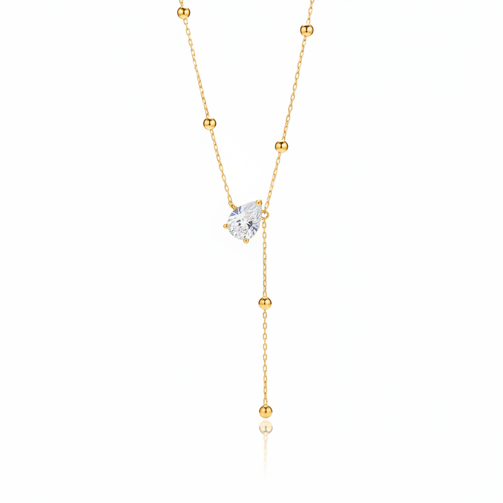 Gold Y-necklace