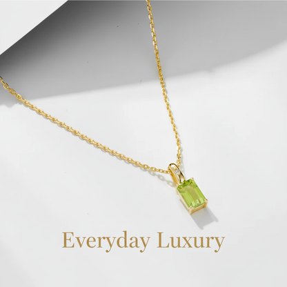 Green crystal pendant marketing