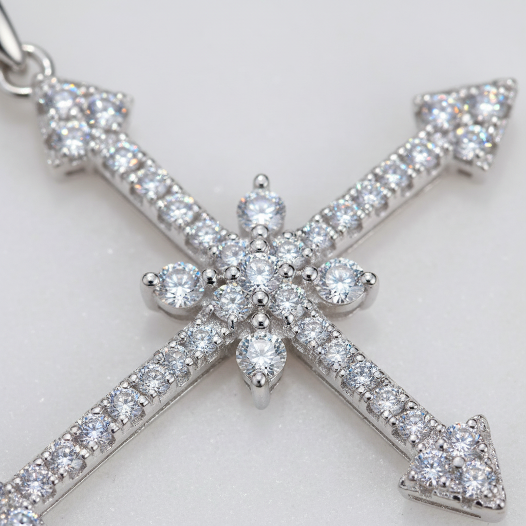 Macro detail of cross