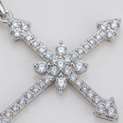 Macro detail of cross