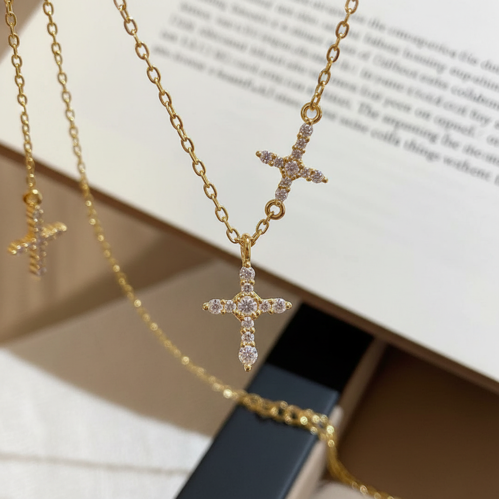 Macro detail of crosses