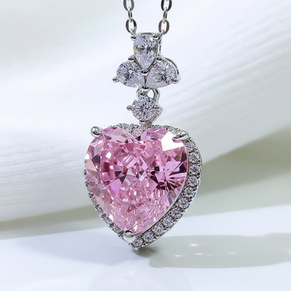 Macro pink heart and crown detail