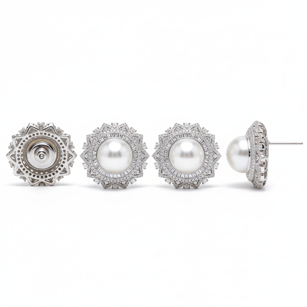 Multiple angles showing front, side, and back views with intricate halo detail