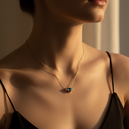 Neck Close-up - Atmospheric Warm Light