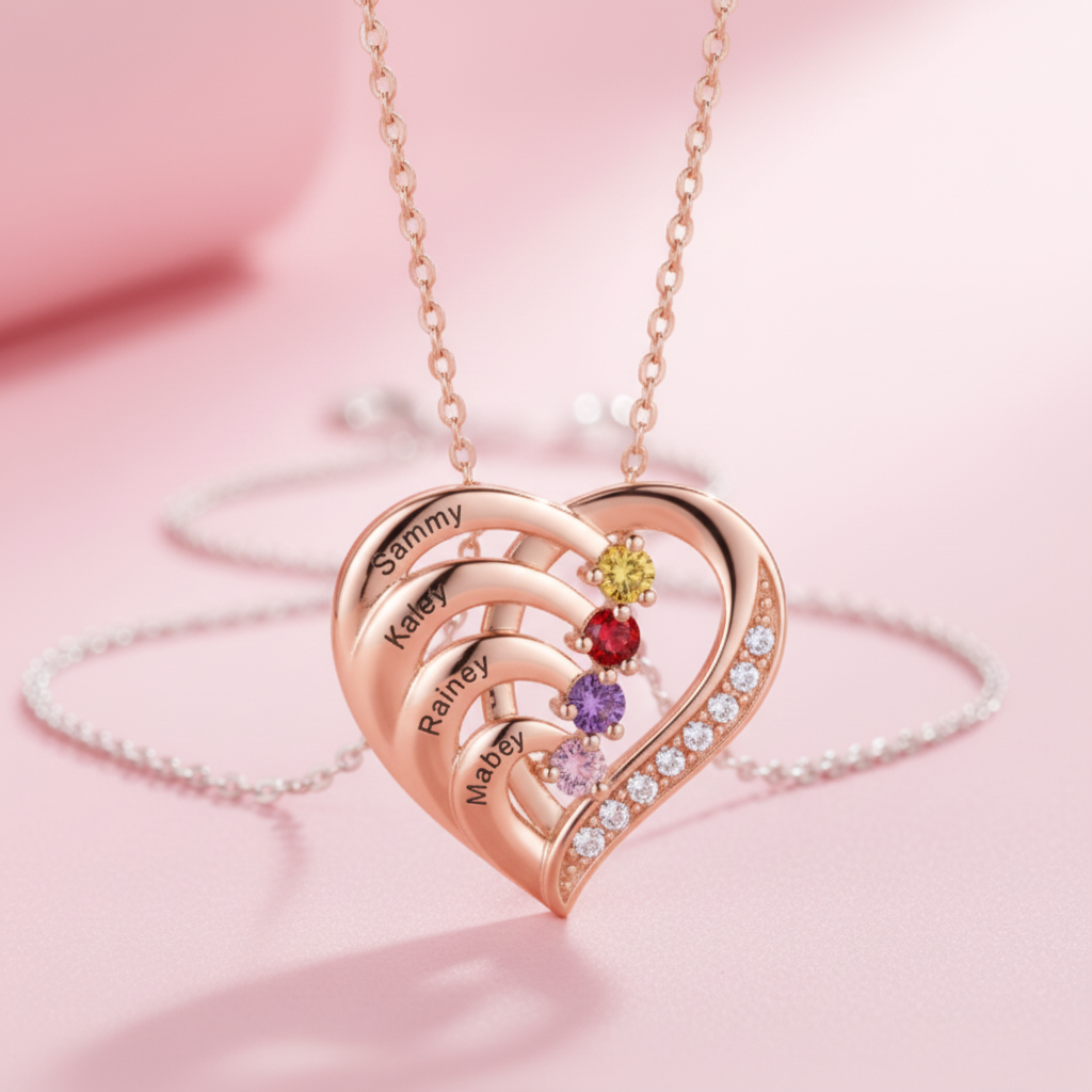 Rose Gold Heart Necklace
