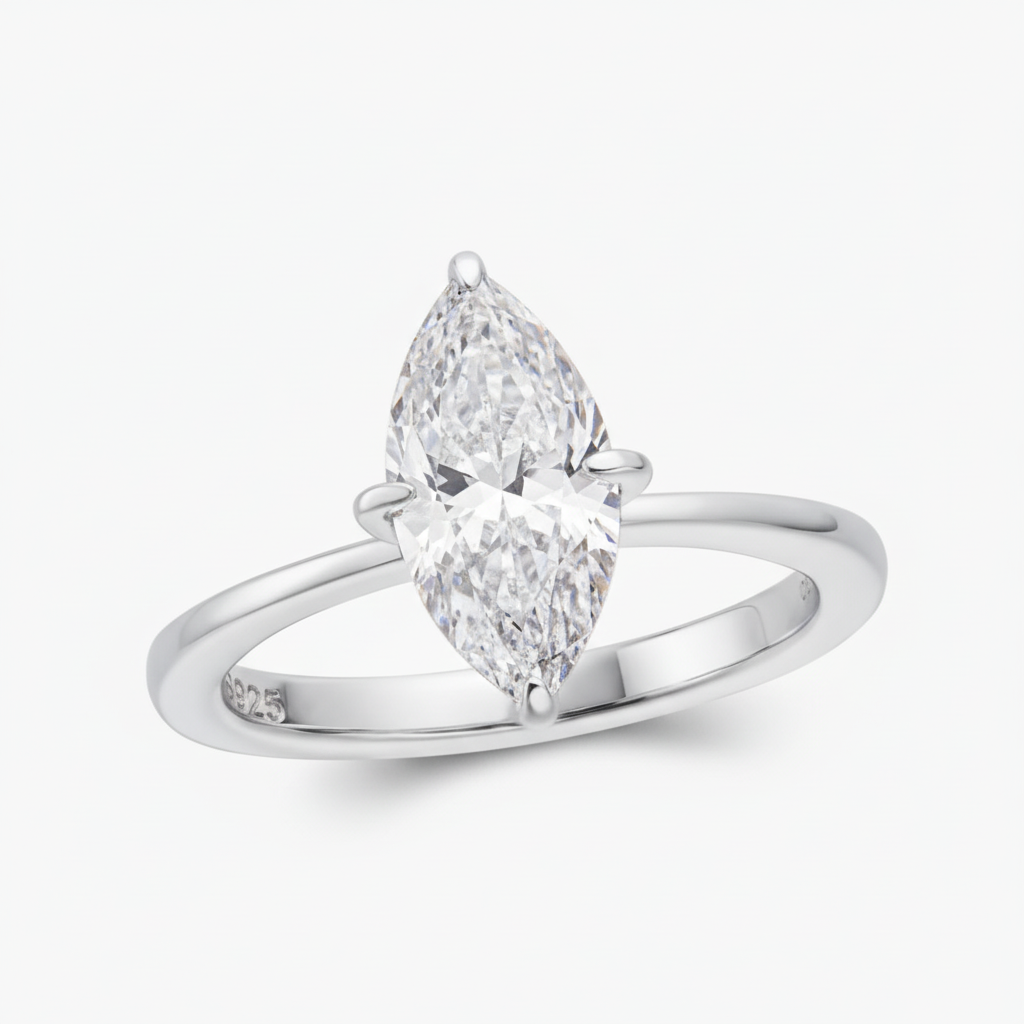 Silver Feu Ring - White Background